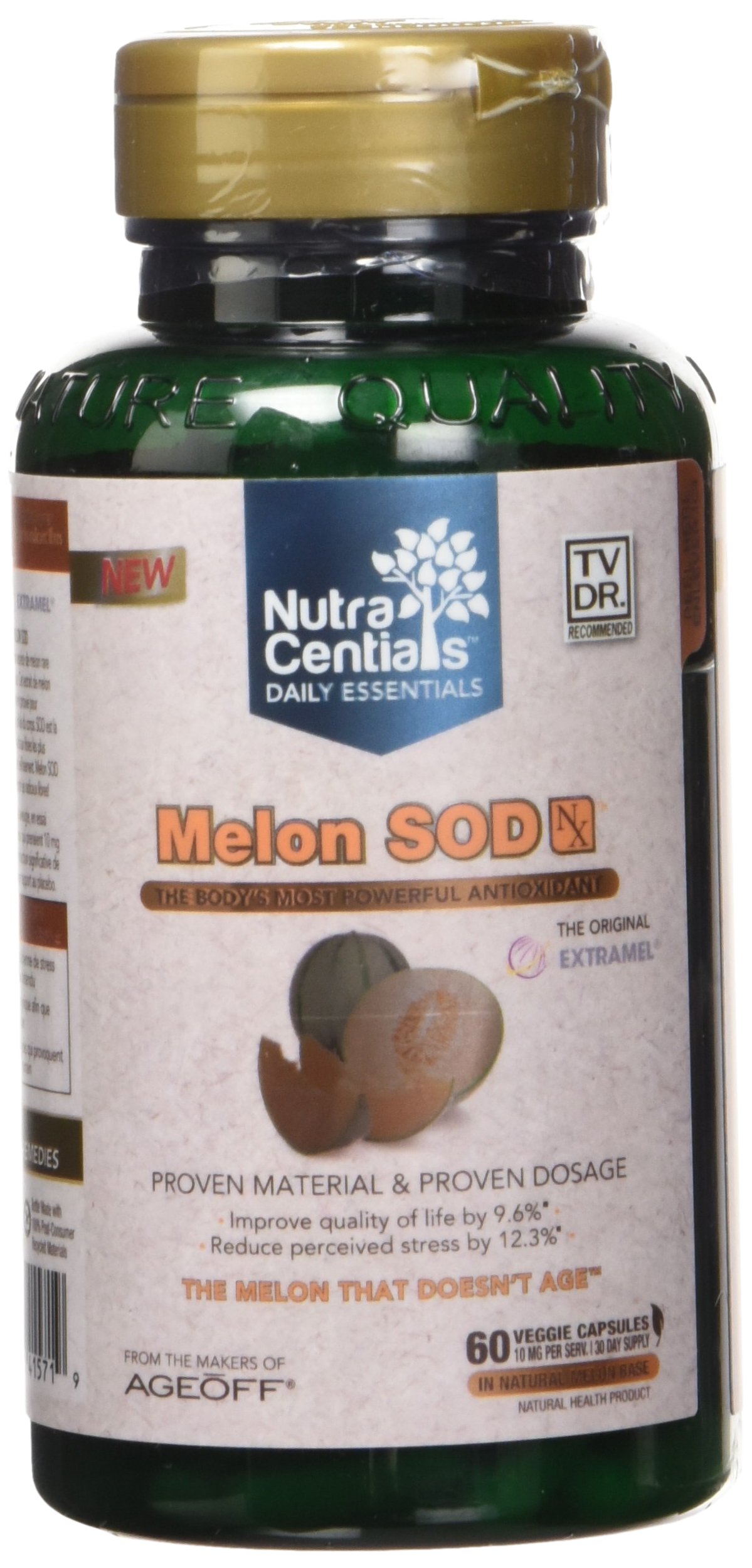 NutraCentials Melon SOD Nx the body's most POWERFUL antioxidant, 60