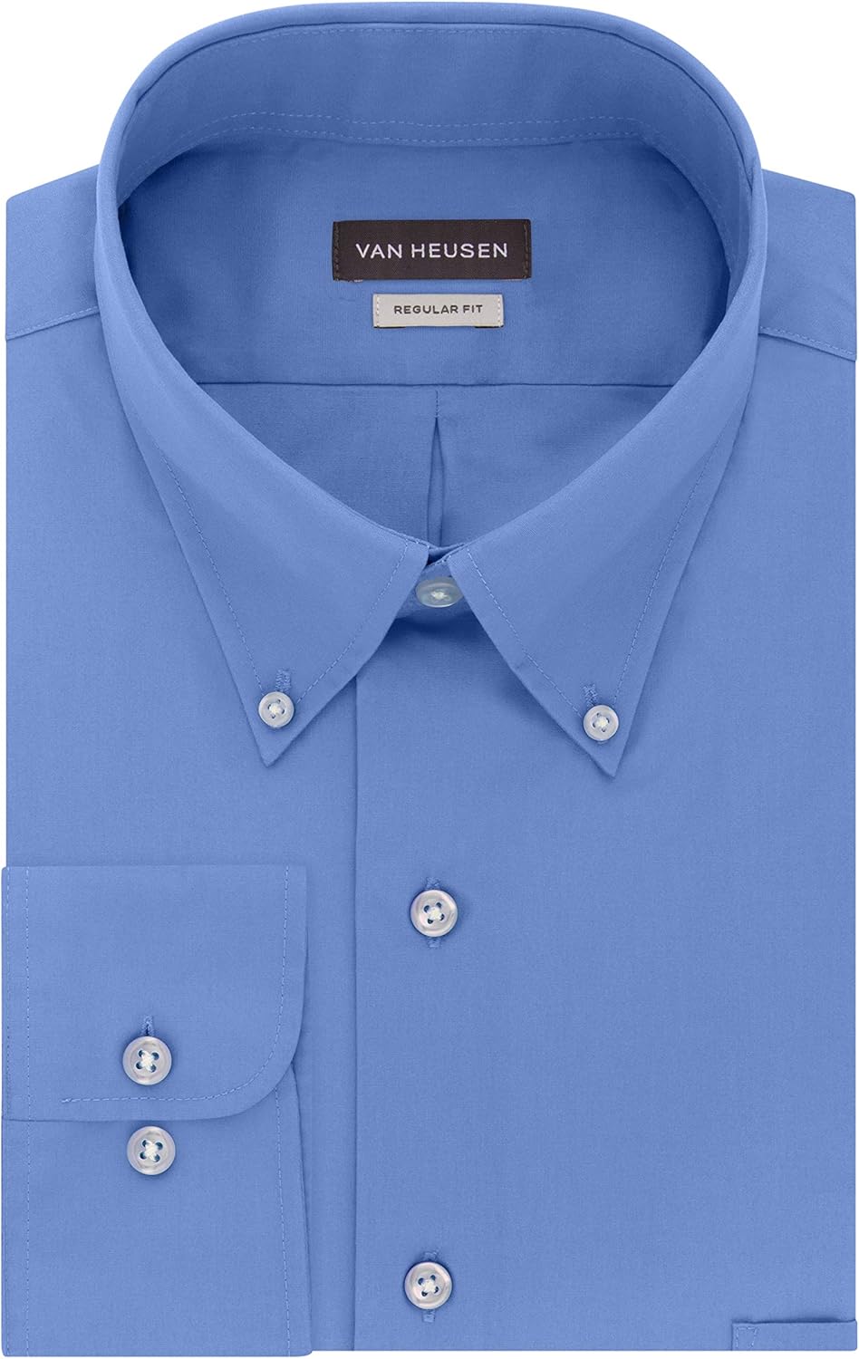 van heusen mens dress shirts regular fit oxford solid button down collar