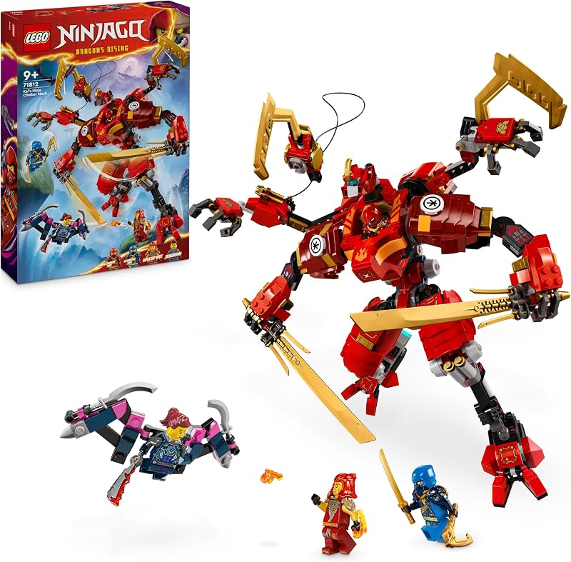 LEGO NINJAGO Kai’s Ninja Climber Mech 71812 Buildable Figure 4 Minifigures