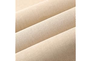 Wooqu Book Cloth, Natural Linen Surface and Paper Backed, Easy to Use, Strong, 17x29”, for Book Binding, Oatmeal