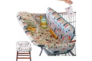 Suessie Shopping Cart Cover and High Chair Cover, Forest Animals