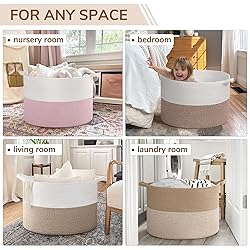 INDRESSME 115L Extra Large Woven Baskets for