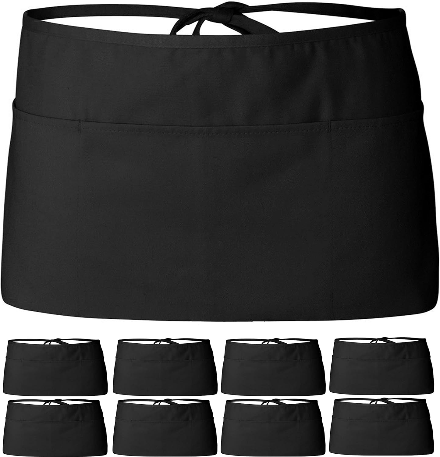 Wealuxe 12Pack Server Waist Aprons 