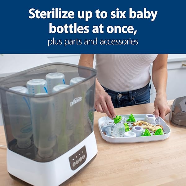 DR. BROWN’S ALL-IN-ONE STERILIZER AND DRYER FOR BABY BOTTLES, PARTS AND OTHER NEWBORN ESSENTIALS