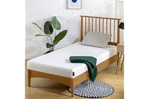 ZINUS 5 Inch Memory Foam Mattress, Narrow Twin, Fiberglass-Free, Medium Firmness, Day, Trundle & Bunk Bed Compatible, Certified Safe Foams & Fabric, Mattress in A Box, White