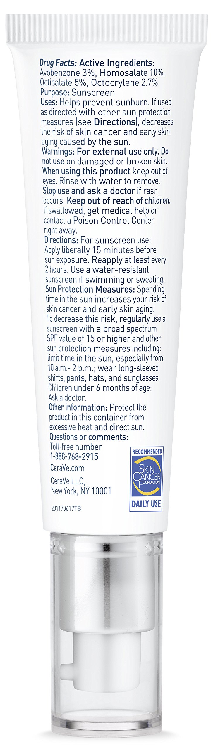 CeraVe Face Moisturizer with SPF 30 1.7 Ounce LightWeight Face Lotion with Hyaluronic Acid