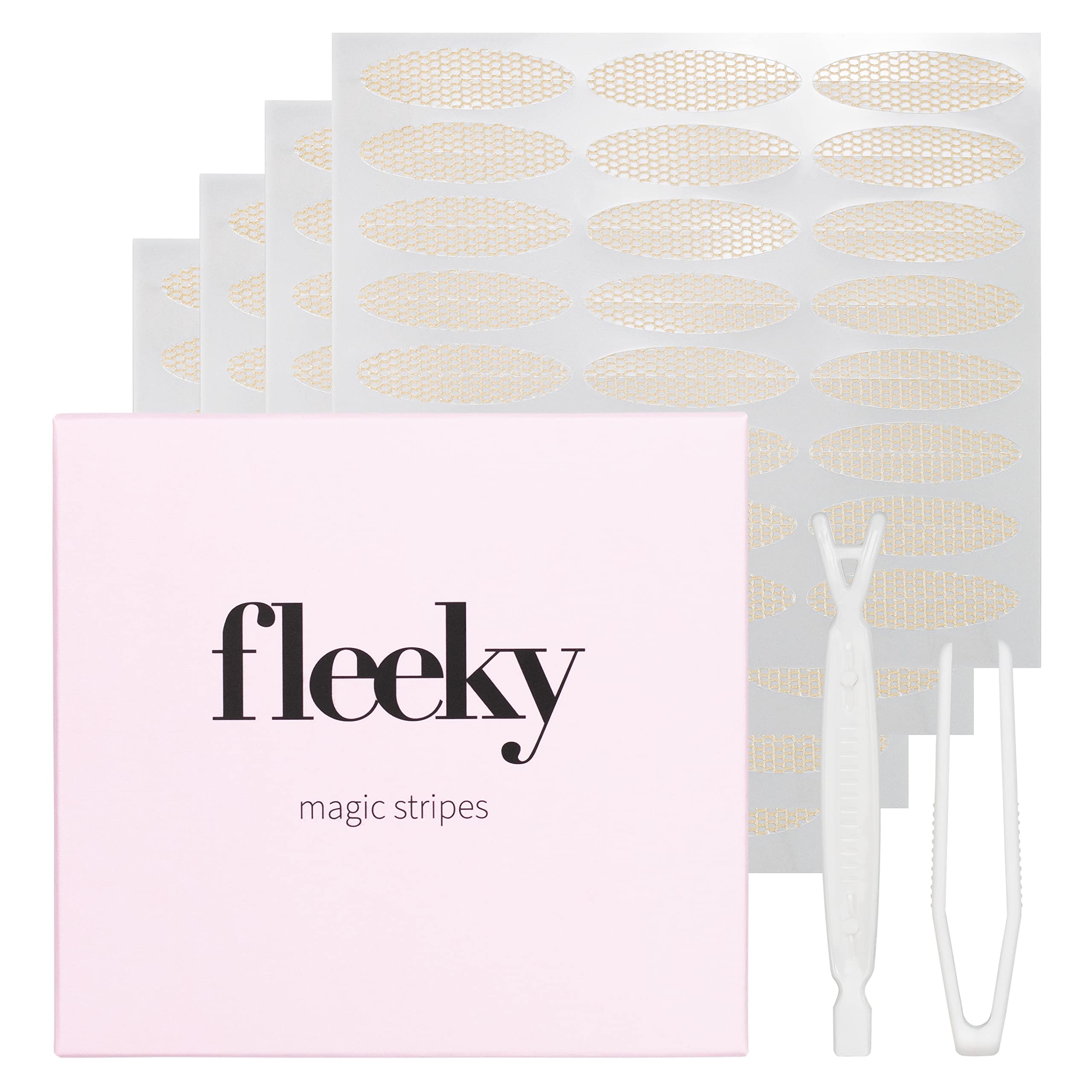 Fleeky Magic Stripes - Eyelid Stripes for Lifting without Surgery, Invisible Eyelid Tightening Tapes, Double Lid Sticker for Laminating (Processed) (L)
