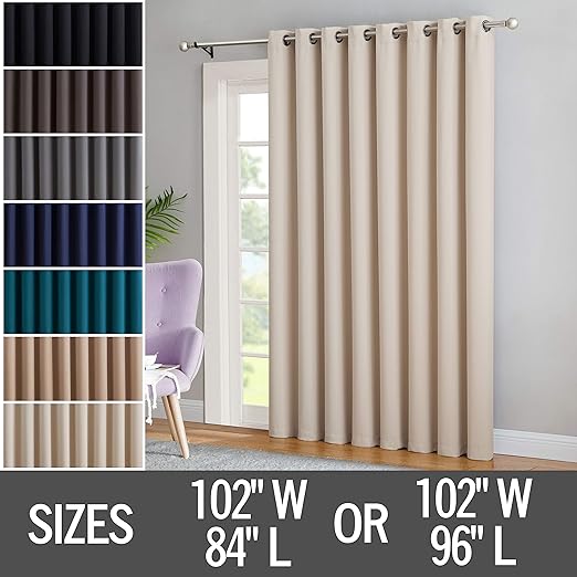 Amazon Com Red Co 102x96 Ivory Thermal Blackout Curtain With