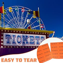 Kosiz 504 Sheets 25 Bid Raffle Ticket with