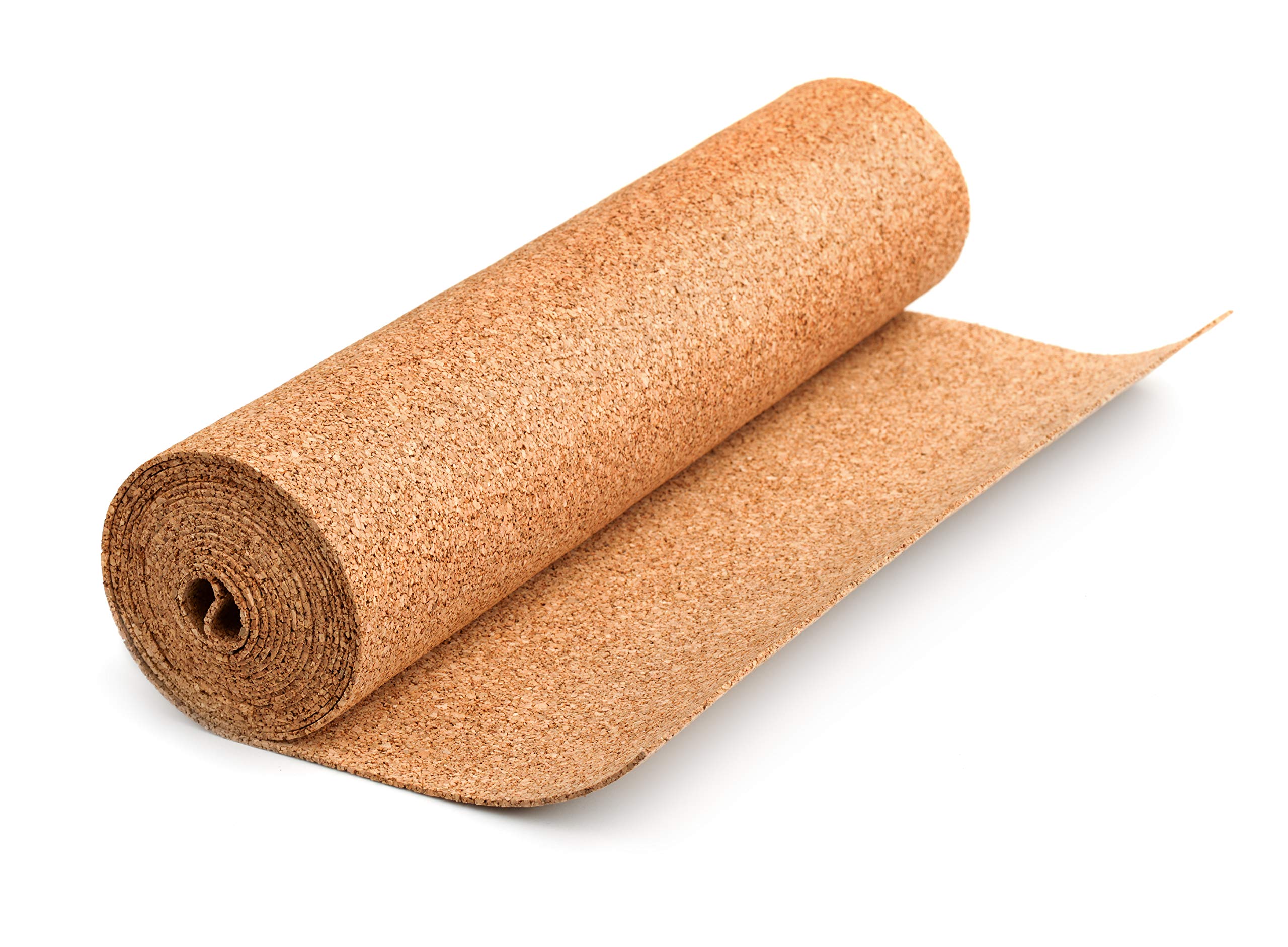 NURADA KELLER Cork Roll, 8 x 0.5 m, 4 mm Thick, for DIY & Decoration, Acoustic & Thermal Insulation for Floors and Walls
