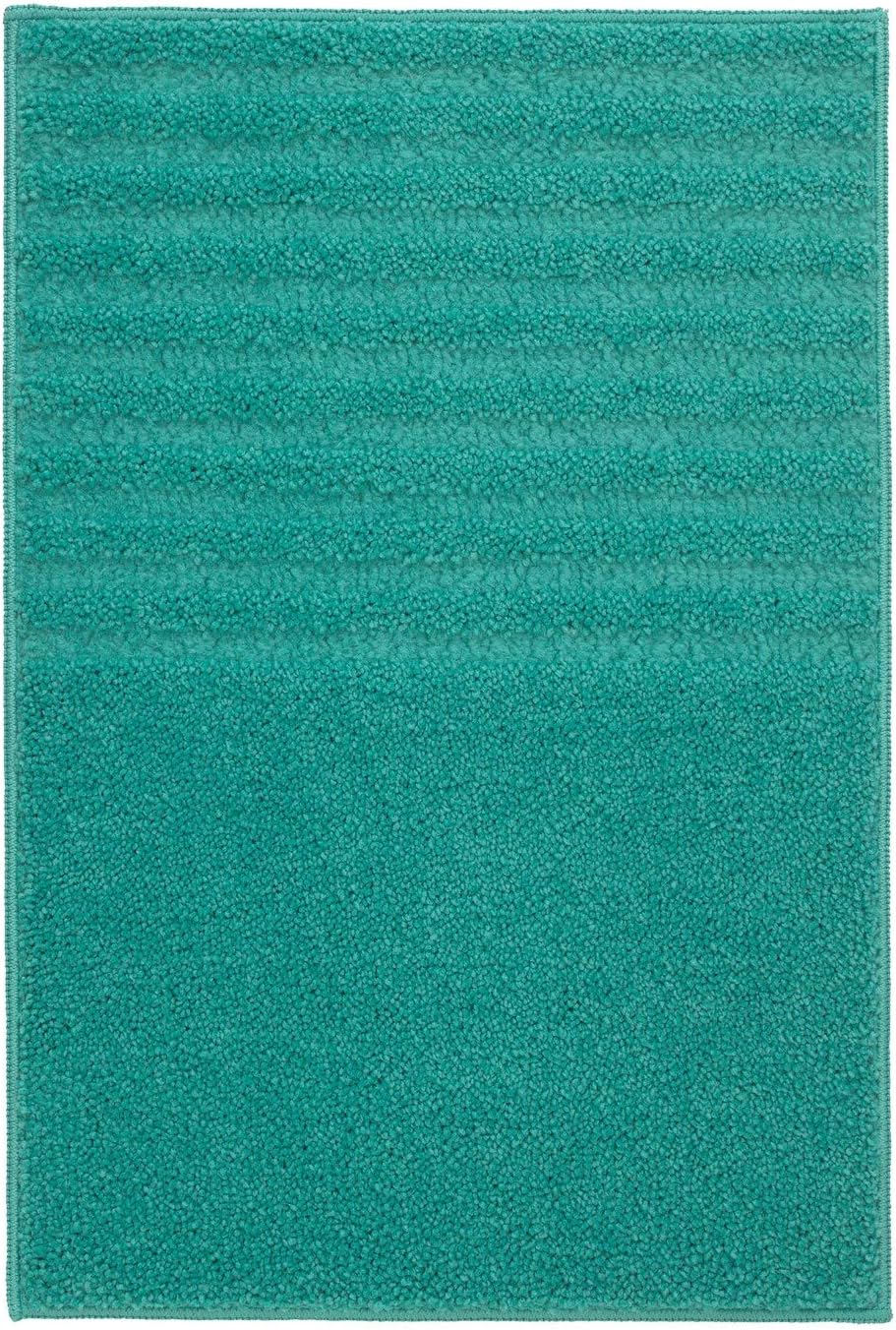 Ikarus 100% Polyester Anti Slip Bathmat (40x60 cm) - Turquoise