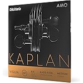 D'Addario Kaplan Amo Violin String Set, 4/4 Scale, Medium Tension