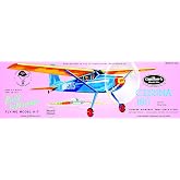 Guillow's Cessna 180 Model Kit, Small | Series 600 build by number set with die-cut parts and plastic accessories Beginner airplane kit for ages 10 plus USA made