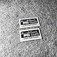 2PCS Warning Do not Touch Anti-Theft System Auto Window Stickers Car Styling Vinyl Decals 50x25mm