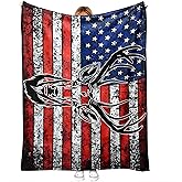 LuxeCove Deer Hunting Throw Blanket for Couch Sofa Bed, Rustic Wildlife Decor, Unique Gift for Hunters and Men, Man Cave Cabin Lodge, Country Home, Cozy All Season Comfort, 50'' x 60''