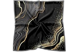 BHAHB Silk Feeling Scarf 27.5 Inches Large Square Satin Head Hair Wrap Fashion Cute Aesthetic Decoration for Women Girls
