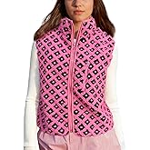 SeeLuNa Fleece Vest Women Sleeveless High Neck Fuzzy Sherpa Vest Full Zip Oversized Outwear Gilet Trendy Jacket with Pockets