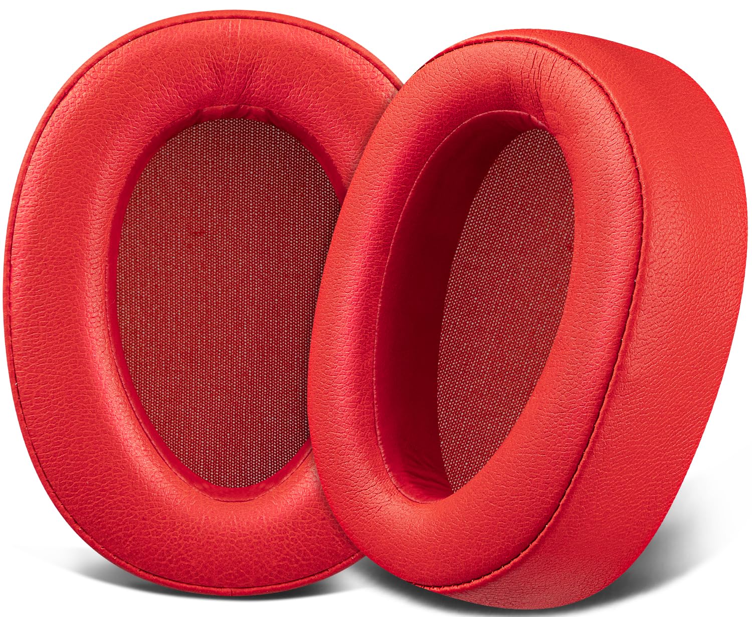 SOULWIT Earpads Cushions for Sony WH-H900N (h.Ear on 2 Wireless) & MDR 100ABN (h.Ear on Wireless) Noise Canceling Over-Ear Headphones, Ear Pads Replacement - Red