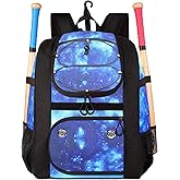 MATEIN Softball Bag, Lightweight Baseball Backpack with Shoe Compartment, Baseball Bag with Fence Hook for TBall Bat & Equipment, Softball Gifts Catchers Backpack for Women Fit Catcher’s Mitt, Helmet