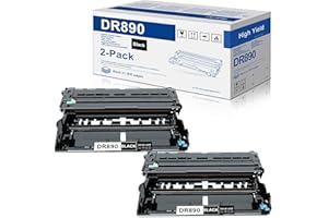 HIGCOR DR890 Drum Unit High Yield 2 Pack Compatible DR890 DR-890 DR 890 Drum Unit Replacement for Brother HL-L6250DW HL-L6400DW HL-L6400DWT MFC-L6750DW MFC-L6900DW Drum Printer