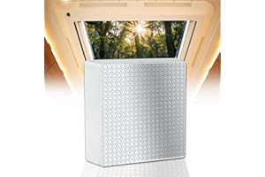 EDIETH 14"x14"x3" RV Vent Insulator (1-Pack) - Universal Reflective Skylight Cover for Camper Vents, Thermal Insulation & Noise Reduction, Fits 14x14 Inch RV Sunroof