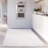 THE RUGS Living Room Shaggy Rug 200x290 cm White 30 mm Thick view 3