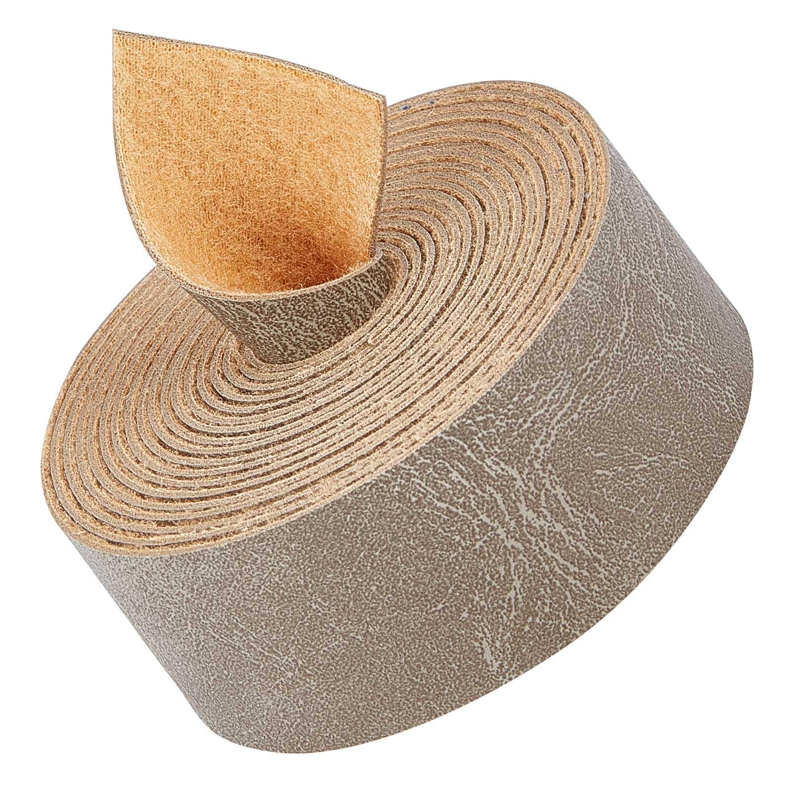 GORGECRAFT 1" Wide Flat Grey Leather Strips 79" Long Faux Grain Buffalo Leather Strap 1.2mm Thick Matte Single Sided Leather Supplies Faux Cord for Craft Diy Projects Jewelry Bracelets Necklace Making