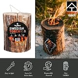 Topline Swedish Fire Torch 3 Pack Kiln Dried Logs Garden Fire Pit Campfire view 4