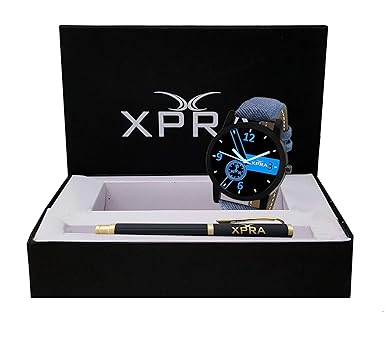Boys Analogue Watch and Metal Pen Combo (Multicolour)