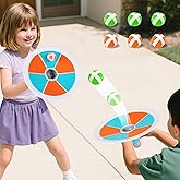 iPlay, iLearn Pop Stick Ball Game Outdoor Toys for Kids, Toss Chase Launching Ball Sports Game for Child Boys, Outside Yard Fun Family Activity, Cool Birthday Gifts for 3 4 5 6 7 8-12 Year Old Girls