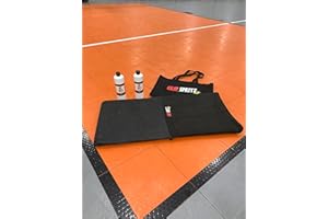 Grip Spritz - Courtside Shoe Traction Mat - Basketball Sticky Pad Alternative - Non-Slip Sneaker Board - Traction Pad with 64 Games & Practices of Solution & Tote Carrying Bag