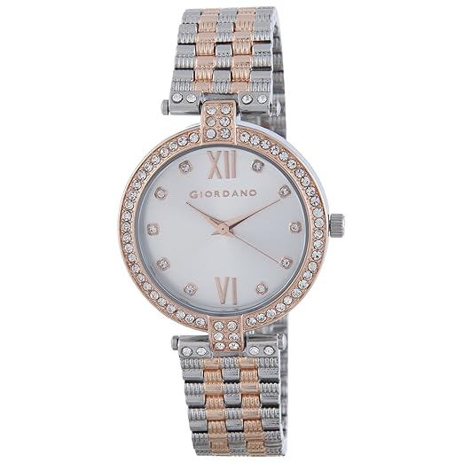 Giordano Analog Silver Dial Women's Watch - A2063-77