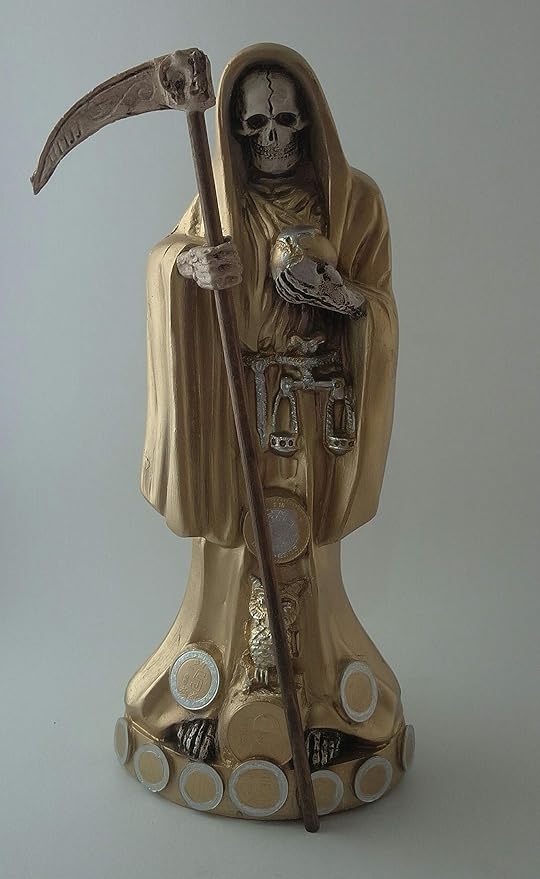 FIGURA DE SANTA MUERTE (DORADA): Amazon.com.mx: Hogar y Cocina