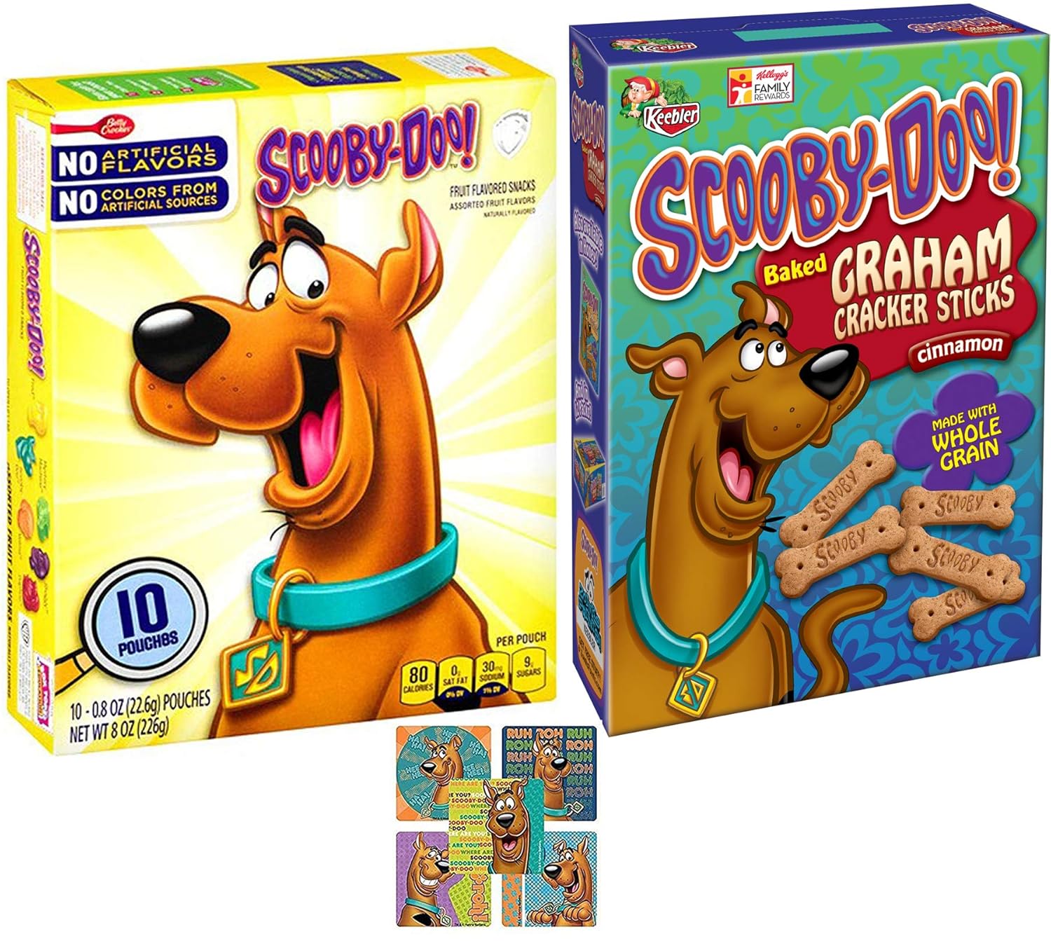 ScoobyDoo Treat Snacks Baked Cinnamon Graham Cracker Whole Grain Bones