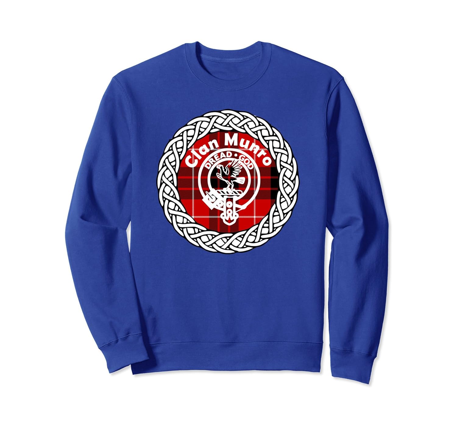 Munro surname Scottish clan tartan crest badge sweatshirt-anz