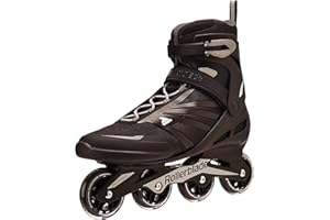 Rollerblade Zetrablade Men's Adult Fitness Inline Skate, Black and Silver