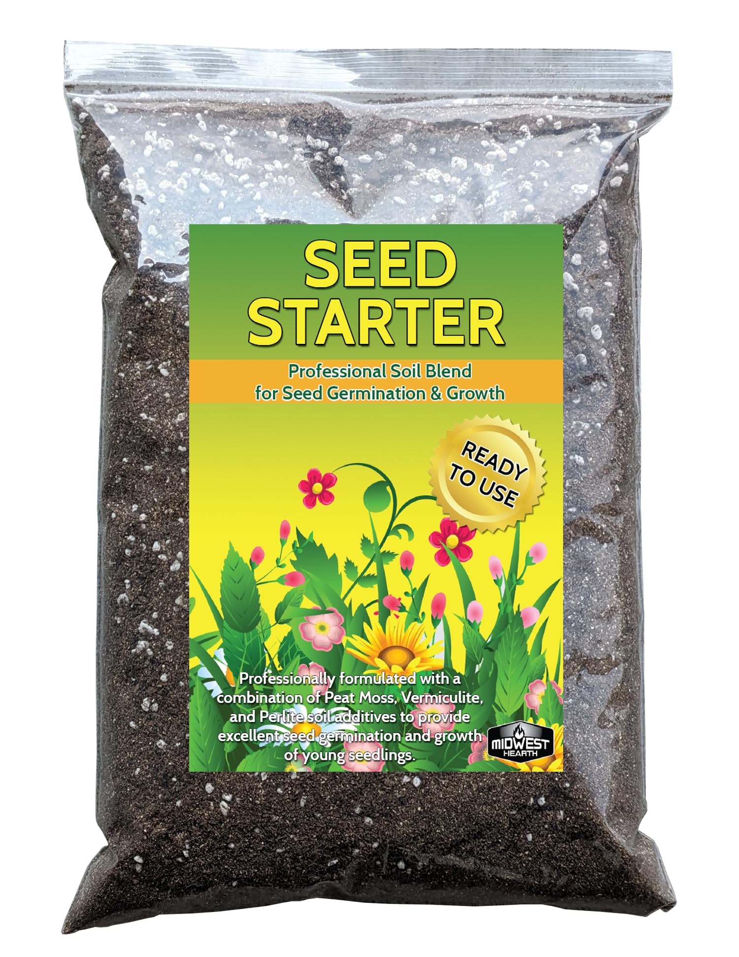 Photo 1 of Seed Starter Natural Potting Soil Mix for Germination and Growth (Made in USA) (4 Dry Quarts)