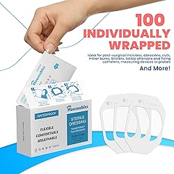 Houseables Waterproof Bandages, Transparent Film