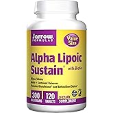 Jarrow Formulas Alpha Lipoic Sustain 300, Value Size, 300 Mg, 120 Sustain Tablets ( 3-Pack)