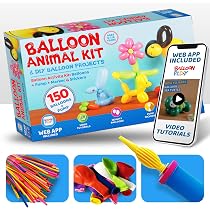 Amazon.com: Deluxe Balloon Animal Kit with Web App 150 Balloons ...