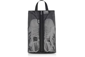 Prezon Travel Shoe Bags, Water Resistant TPU Mesh, Sturdy YKK Zipper, Shoes Storage Bag, Shoes Packing Organizer, Unisex Shoe Pouch for Travel or Home Storage