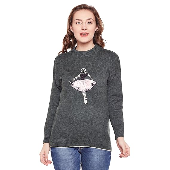 Women Green Winter Top