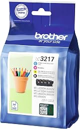 Brother LC3217 Ink Cartridges Multi-Pack Black Cyan Magenta Yellow view 2