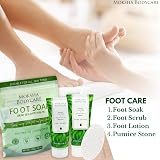 Moksha Foot Spa Gift Set Women UK Tea Tree Eucalyptus Soak Scrub Lotion Pamper view 6