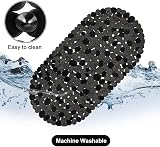 WELTRXE Shower Mat Non Slip Anti Mould Bath Tub Mat 69x36cm Black view 6