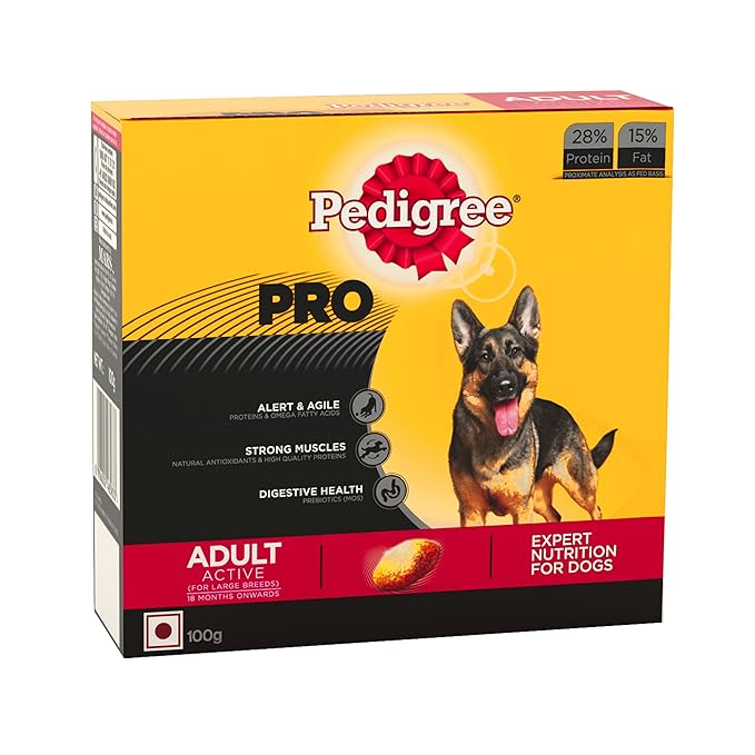 Pedigree PRO Sample Pack Dry Dog Food for Active Adult Dogs, 100 g