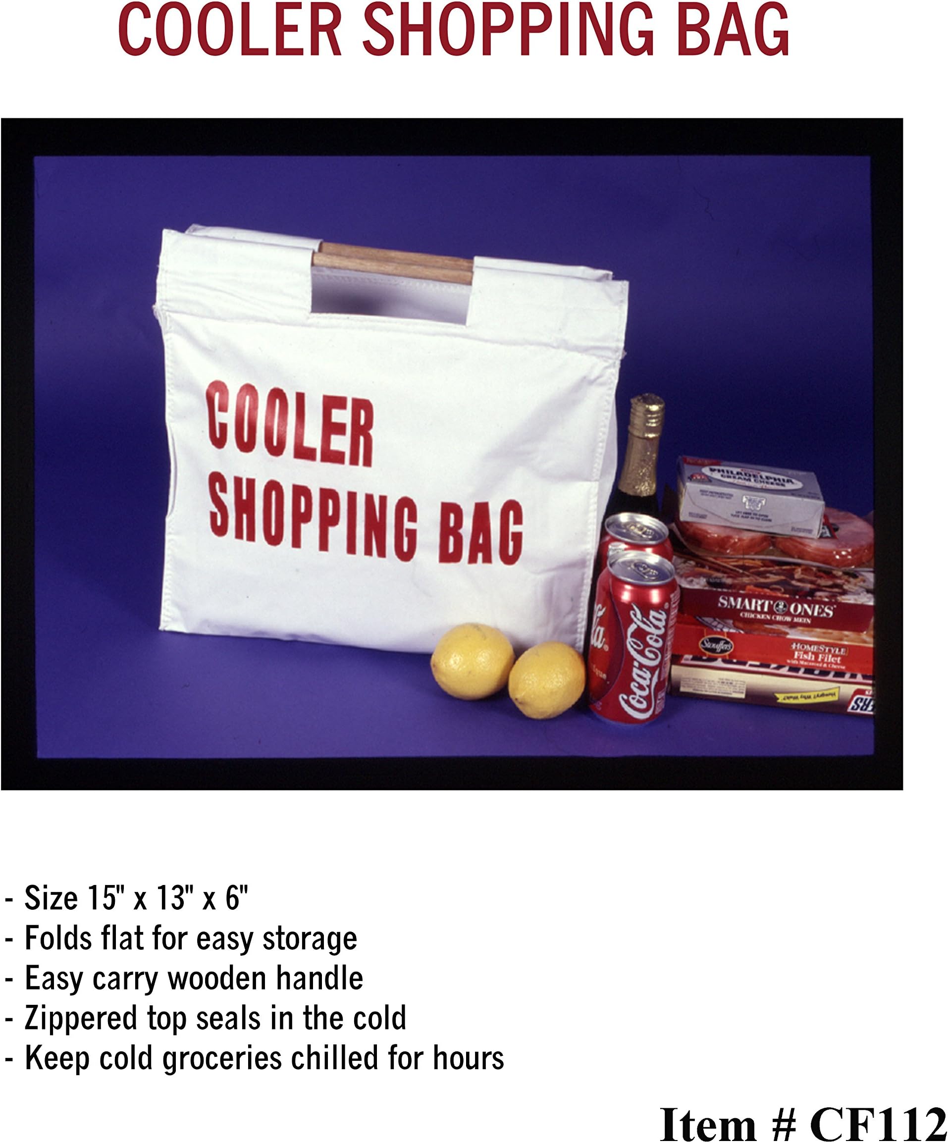 Insulated Reusable Cooler Grocery Cooling Shopping Bag