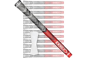 KNLY Golf Grips Set of 13,High Feedback MultiCompound Golf Club Grips,13 Grips with 15 Tapes and 13 Grips with All Repair Kits for Choice.
