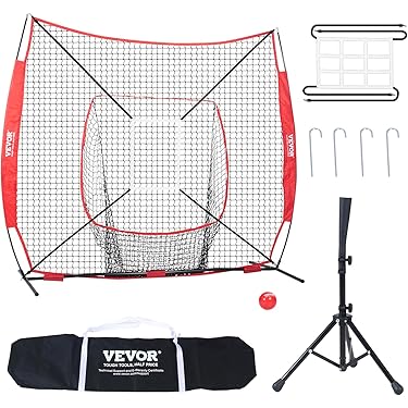 Baseball Softball Backstop Nets,Sports Net With 33ft Rope & Steel 10x10 - View #2