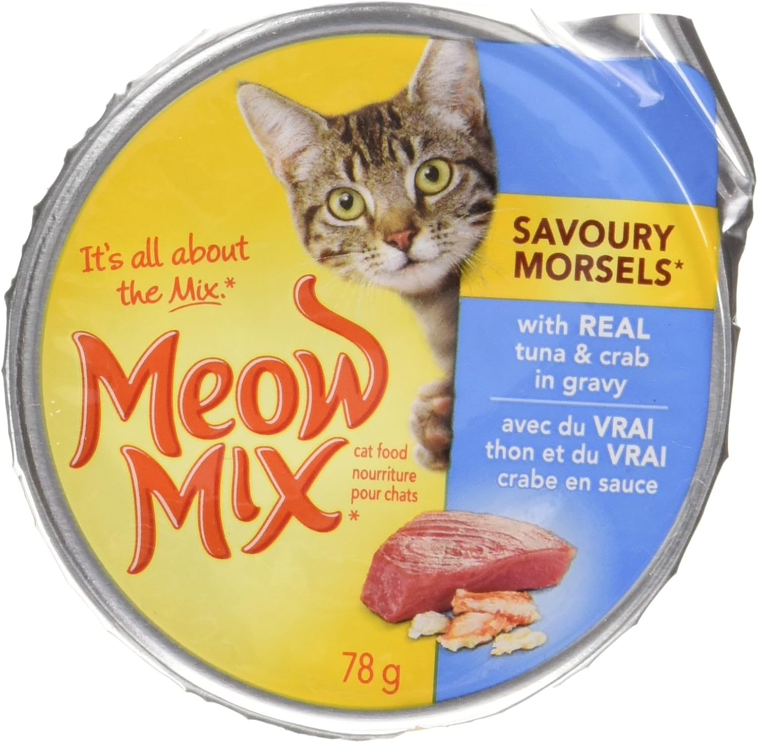 Meow Mix Savoury Morsels Tuna & Crab Cat Food 78g Amazon.ca Pet Supplies